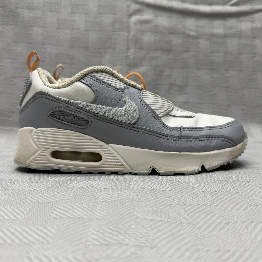 Nike Air Max 90 Toggle‎ SE Shoes Youth Size 3Y Gray White Sneakers DQ6947-100